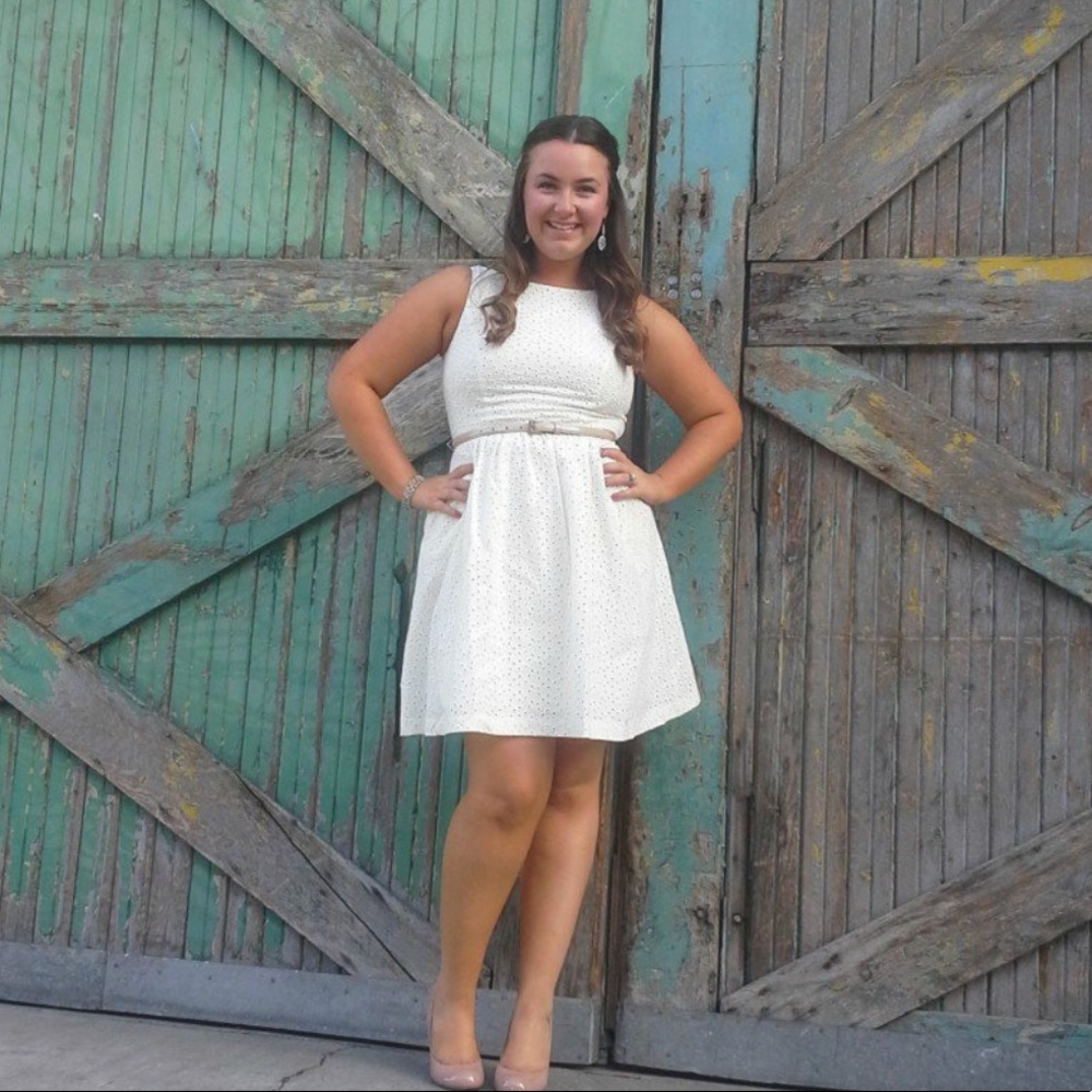 Ivory eyelet sundress (Jessica Simpson)